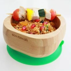Eco Rascals Bamboo Suction Bowl & Spoon Set (Various Colours)