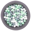 Larisa & Pumpkin Grey Ball Pit + Grey/Mint/White Balls