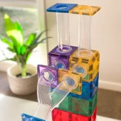 Connetix Tiles - Rainbow 92 Piece Ball Run Pack