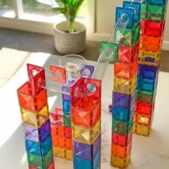 Connetix Tiles - Rainbow 92 Piece Ball Run Pack