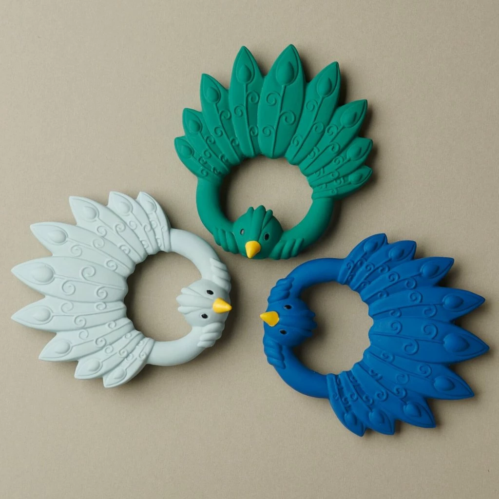 Natruba Peacock Teether - Blue 5 Natruba Peacock Teether - Blue