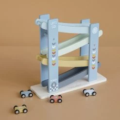 Little Dutch Wooden Car Ramp Rack - Blue