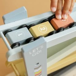 Little Dutch Wooden Car Ramp Rack - Blue