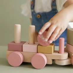 Little Dutch Wooden Stacking Train - Wild Flowers