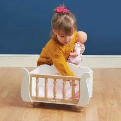 Le Toy Van Sleigh Doll Cot & Crib