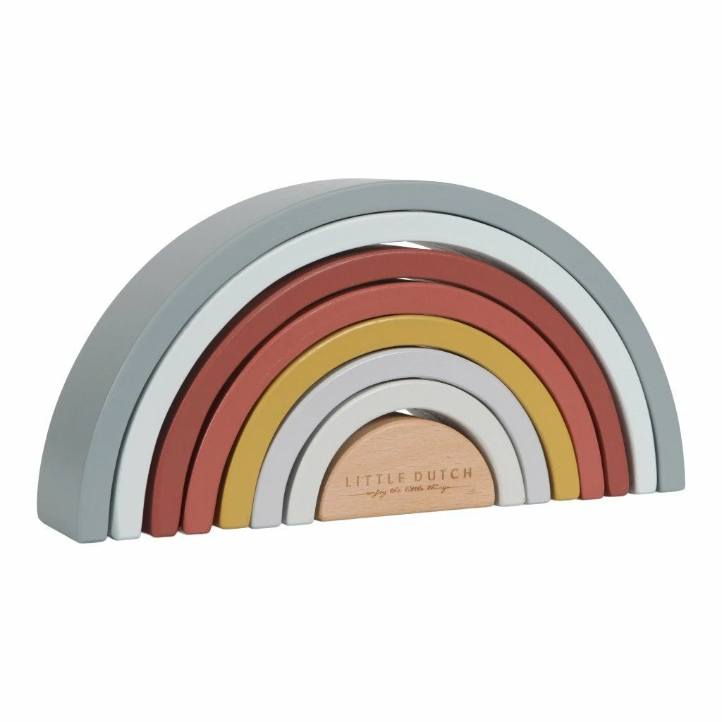 Little Dutch Rainbow Stacker - Pure & Nature 1 Little Dutch Rainbow Stacker - Pure & Nature