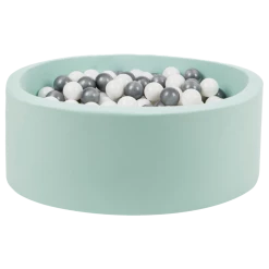 Larisa & Pumpkin Mint Ball Pit + Silver/White Balls
