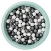 Larisa & Pumpkin Mint Ball Pit + Silver/White Balls