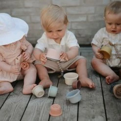 Mushie Forest Stacking Cups
