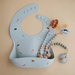 Mushie Pacifier Clips Cleo - Muted Yellow