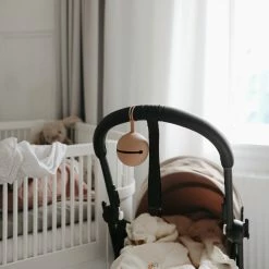 Mushie Silicone Pacifier Holder Case - Stone