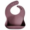 Mushie Silicone Bib - Dusty Rose