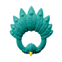 Natruba Peacock Teether - Green