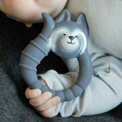 Natruba Raccoon Teether - Grey