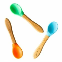 Eco Rascals Bamboo Spoons (Set Of 3) (Various Colours)