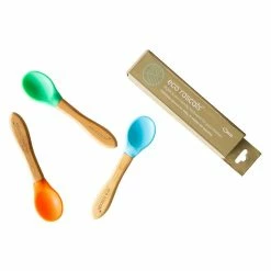 Eco Rascals Bamboo Spoons (Set Of 3) (Various Colours)