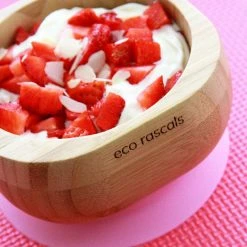 Eco Rascals Bamboo Suction Bowl & Spoon Set (Various Colours)