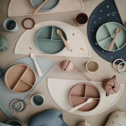 Mushie Silicone Suction Plate - Dried Thyme