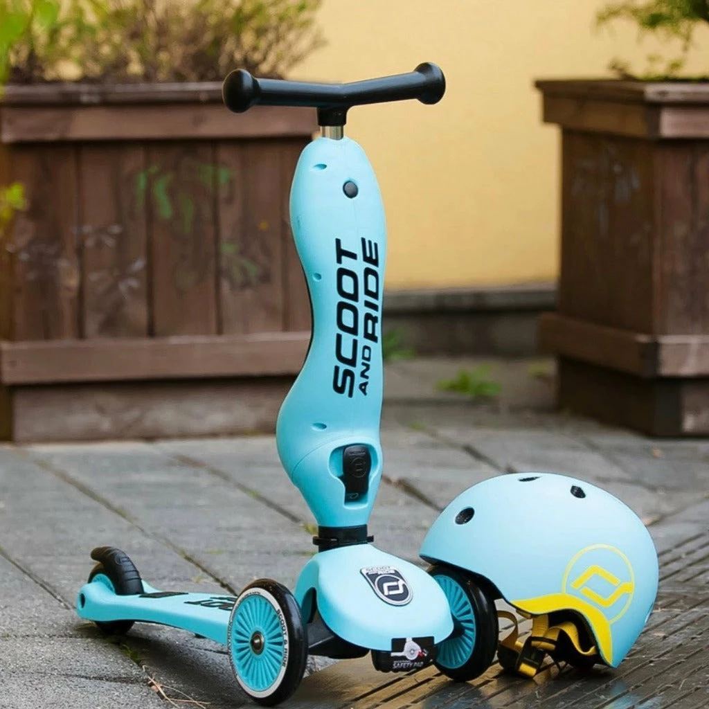 Vida Kids Scoot And Ride - Highway Kick 1 2in1 Scooter Blueberry 6 Vida Kids Scoot And Ride - Highway Kick 1 2in1 Scooter Blueberry