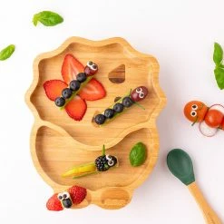 Eco Rascals Bamboo Suction Plate - Dinosaur