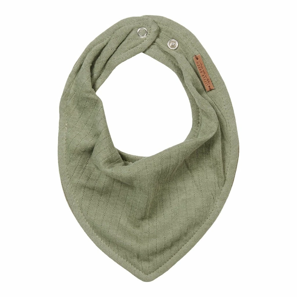 Little Dutch Bandana Bib - Pure Olive 1 Little Dutch Bandana Bib - Pure Olive