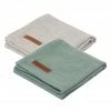 Little Dutch Swaddle Pure Mint + Pure Grey (70cm X 70cm)