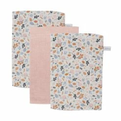 Little Dutch Washcloths Set - Pure Pink/Spring Flowers