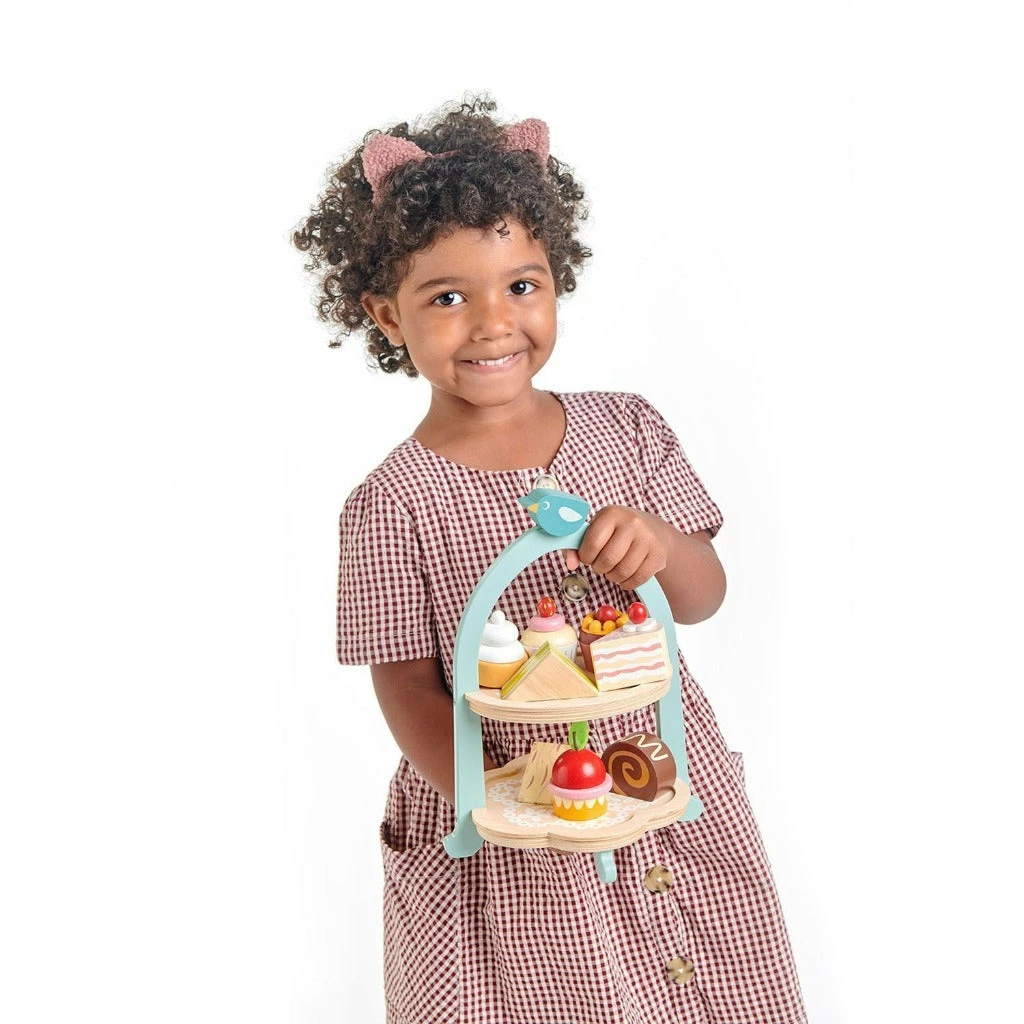 Tenderleaf Toys Tender Leaf Toys Birdie Afternoon Tea Stand 3 Tenderleaf Toys Tender Leaf Toys Birdie Afternoon Tea Stand