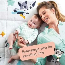 Baby Price Tiny Love Black & White Super Mat