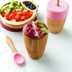 Eco Rascals Bamboo Cup With Bamboo Straws (Various Colours) 18 Eco Rascals Bamboo Cup With Bamboo Straws (Various Colours)