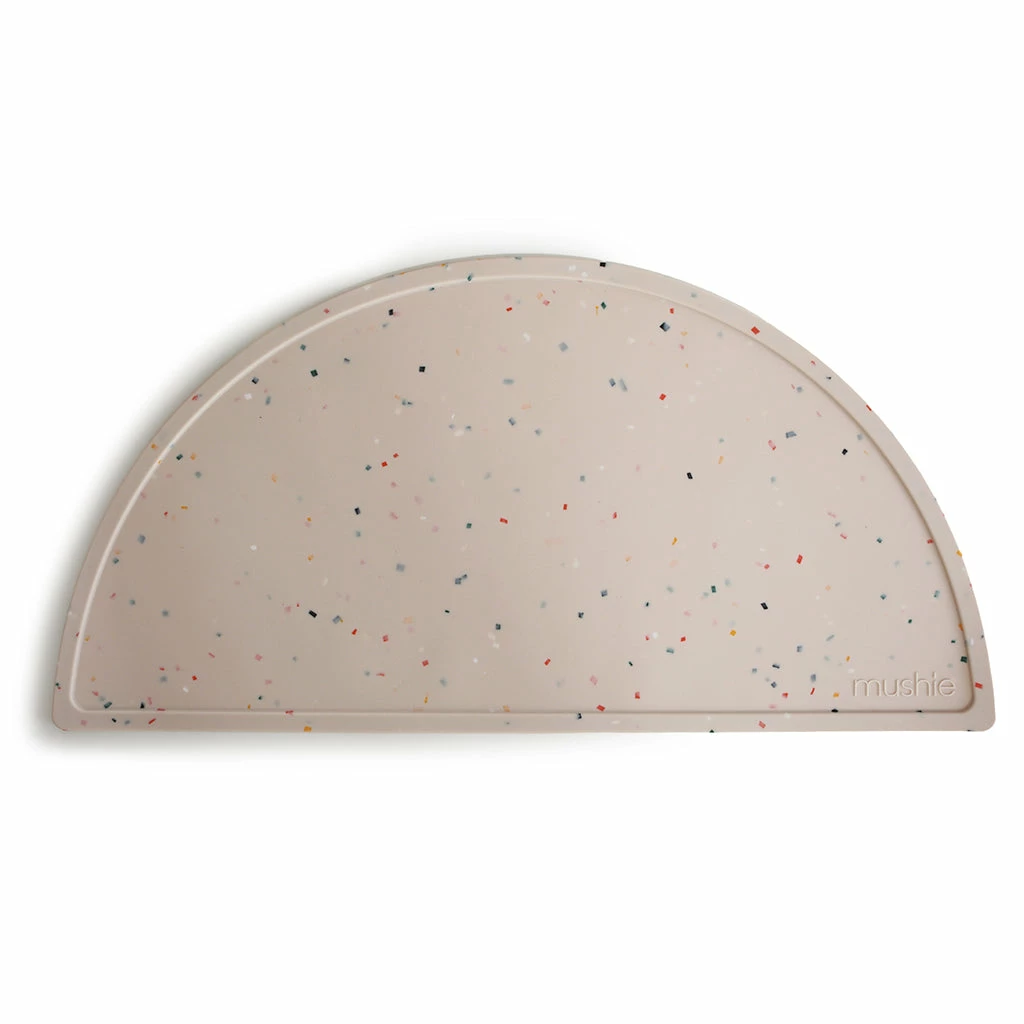 Mushie Silicone Placemat - Vanilla Confetti 1 Mushie Silicone Placemat - Vanilla Confetti
