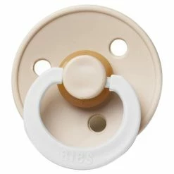 BIBS COLOUR Natural Rubber Pacifier - Vanilla (Glow In The Dark)