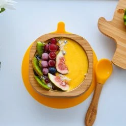 Eco Rascals Bamboo Suction Bowl & Spoon Set (Various Colours)