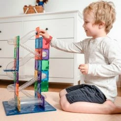 Connetix Tiles - Rainbow 92 Piece Ball Run Pack