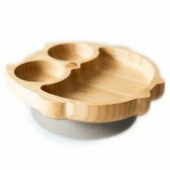 Eco Rascals Bamboo Suction Plate - Owl