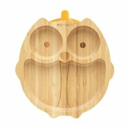 Eco Rascals Bamboo Suction Plate - Owl
