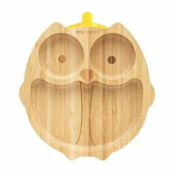 Eco Rascals Bamboo Suction Plate - Owl