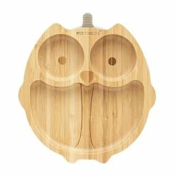 Eco Rascals Bamboo Suction Plate - Owl