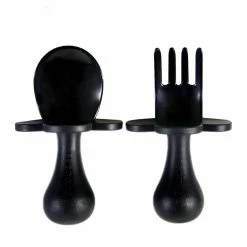 Bebelephant Grabease Ergonomic Utensils - Black