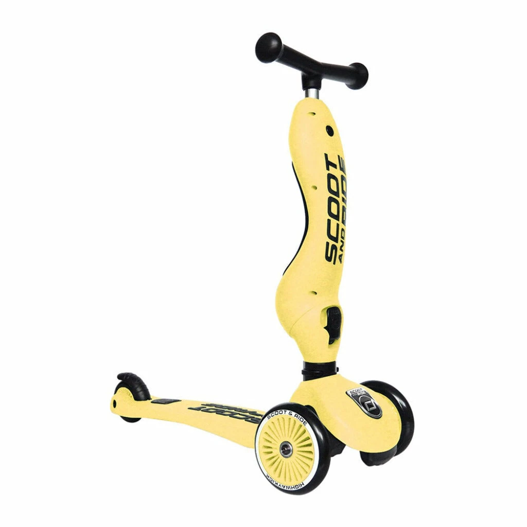 Vida Kids Scoot And Ride - Highway Kick 1 2in1 Scooter Lemon 3 Vida Kids Scoot And Ride - Highway Kick 1 2in1 Scooter Lemon