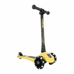 Vida Kids Scoot And Ride - Highway Kick 3 LED Lemon