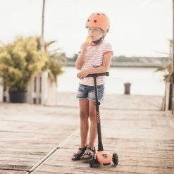 Vida Kids Scoot And Ride - Highway Kick 3 LED Peach