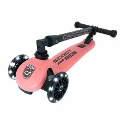 Vida Kids Scoot And Ride - Highway Kick 3 LED Peach
