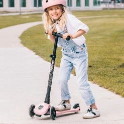 Vida Kids Scoot And Ride - Highway Kick 3 LED Rose