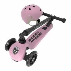 Vida Kids Scoot And Ride - Highway Kick 3 LED Rose