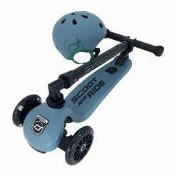 Vida Kids Scoot And Ride - Highway Kick 3 LED Steel