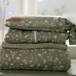 Little Dutch Hooded Towel - Wild Flowers Olive