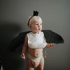 Mushie Silicone Bib - White Letters 6 Mushie Silicone Bib - White Letters