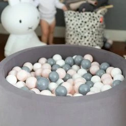 Larisa & Pumpkin Grey Ball Pit + Grey/Powder/White Balls