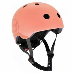 Vida Kids Scoot And Ride Safety Helmet With LED Peach